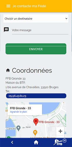 Ma FFB33, L'application Web métier développée par PaPrika Studio