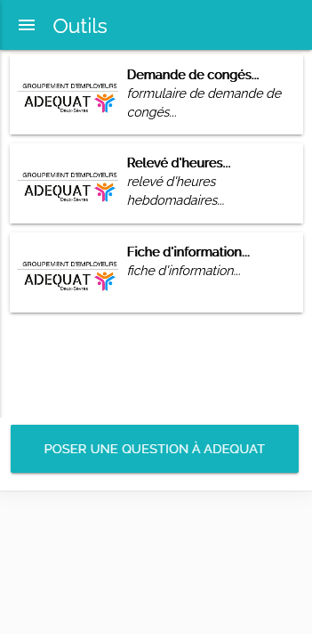 ADEQUAT DEUX SEVRES, Groupement d’Employeurs, L'application Web métier développée par PaPrika Studio