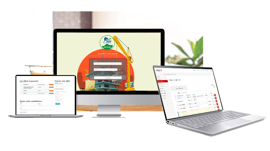 Fédération Française du BTP Ariège Appli métier développée par PaPrika Studio